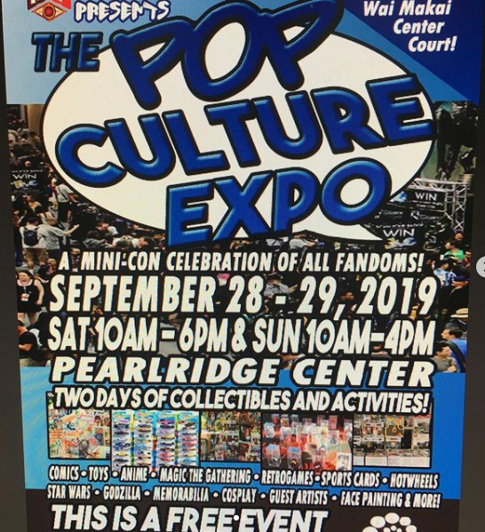 Pop Culture Expo | September 28-29, 2019 | Event Flyer