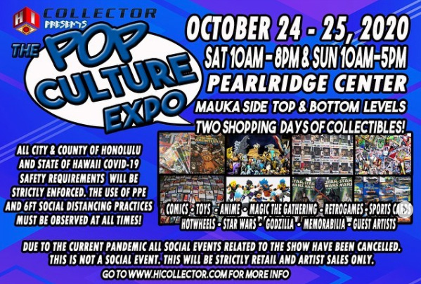 Pop Culture Expo | October 24-25, 2020 | Event Flyer