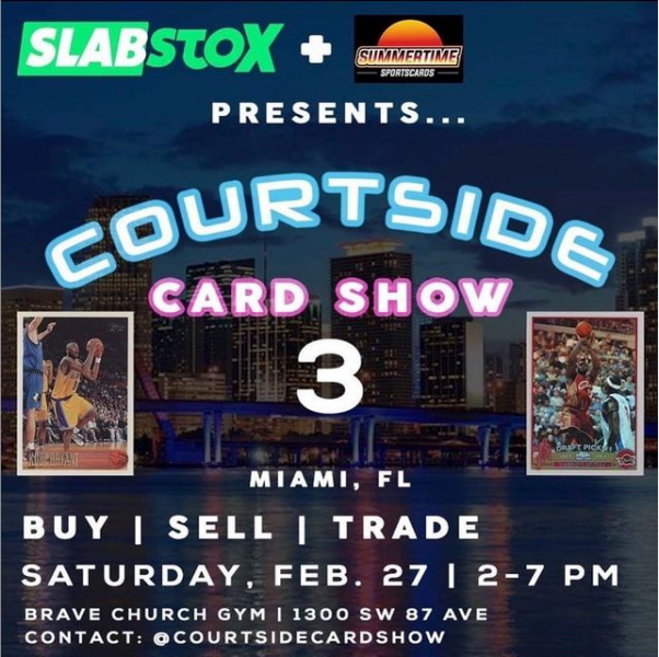 Courtside Card Show | February 27, 2021 | Event Flyer