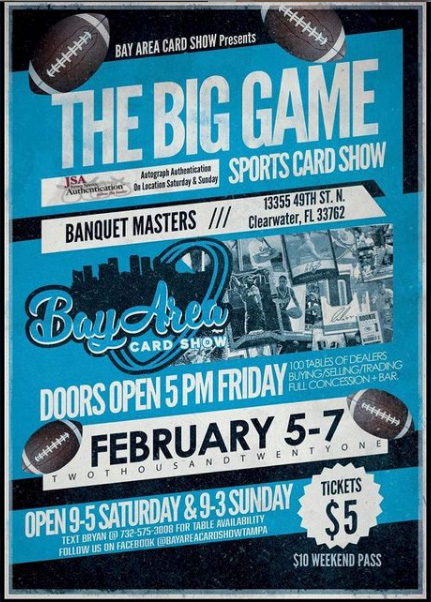 Bay Area Card Show | February 5-7, 2021 | Event Flyer