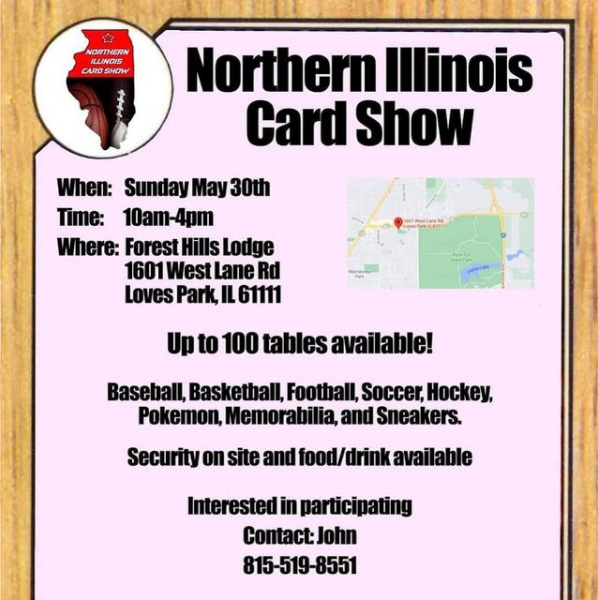 Northern Illinois Card Show | May 30, 2021 | Event Flyer