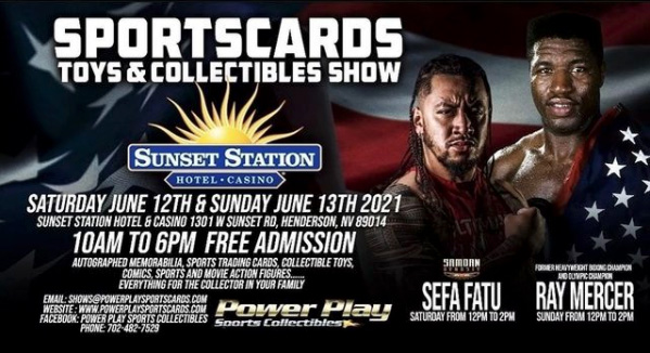 Sportscards Toys & Collectibles Show | June 12-13, 2021 | Event Flyer