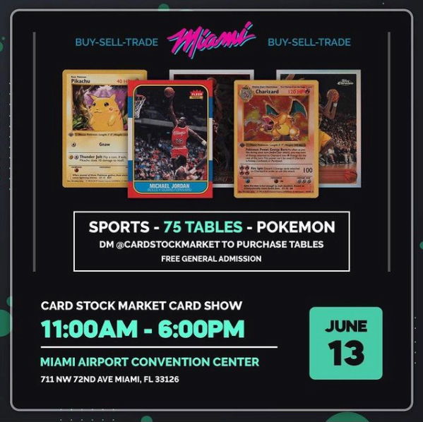 Card Stock Trading Show | June 13, 2021 | Event Flyer