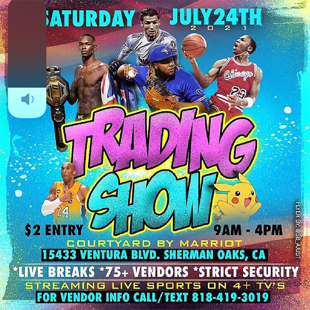 Card Stock Trading Show | July 24, 2021 | Event Flyer