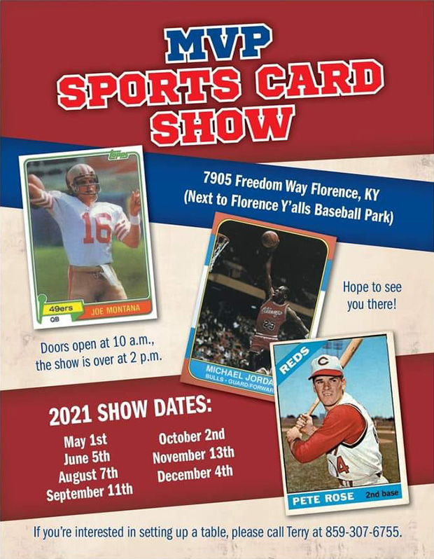 MVP Sports Card Show | 2021 Dates | Event Flyer