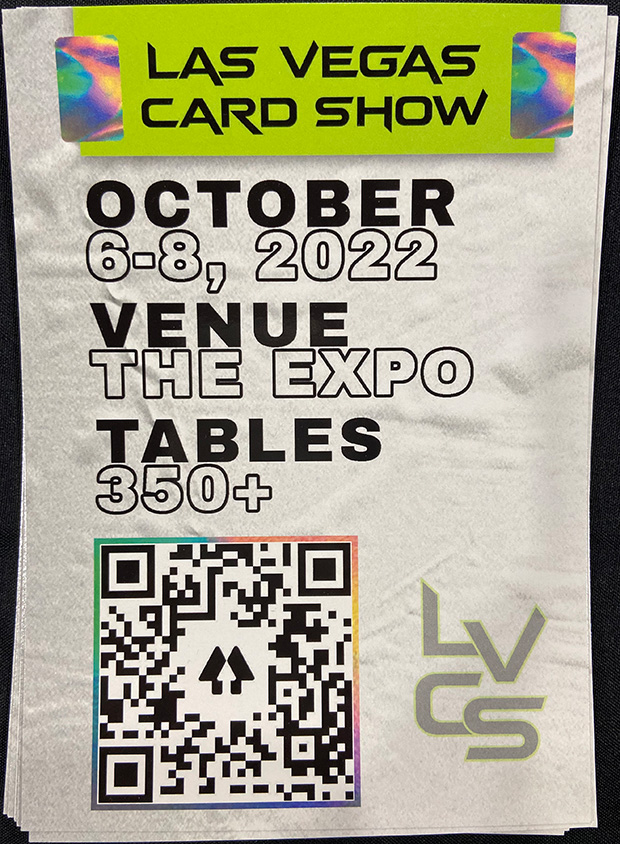 Las Vegas Card Show | October 6-8, 2022 | Event Flyer