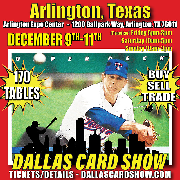 Dallas Card Show | December 9-11, 2022 | Event Flyer