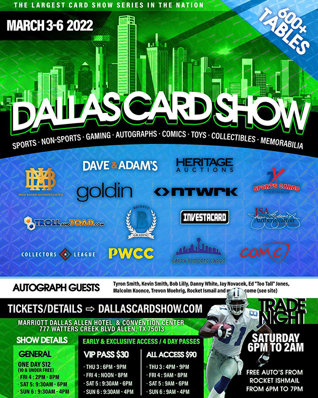 Dallas Card Show The Radicards® Calendar