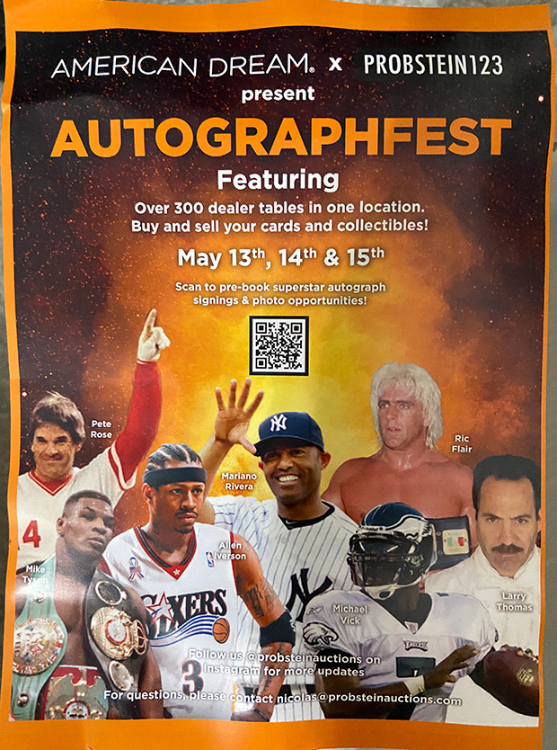 Autographfest | May 13-15, 2022 | Event Flyer