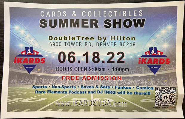 iKards Cards & Collectibles Summer Show | June 18, 2022 | Event Flyer