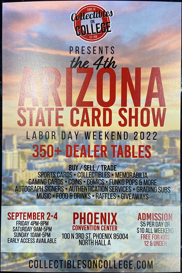 Arizona State Card Show The Radicards® Calendar