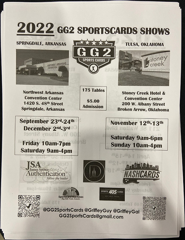 GG2 Sports Cards Show The Radicards® Calendar
