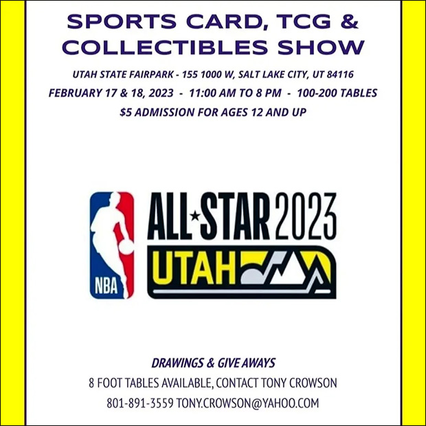 Sports Card, TCG & Collectibles Show | February 17-18, 2023 | Event Flyer