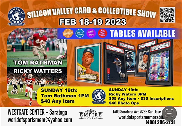 Silicon Valley Card & Collectible Show | February 18-19, 2023 | Event Flyer