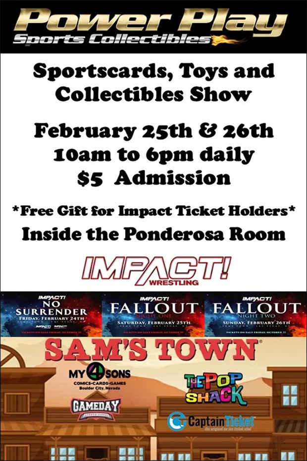 Power Play Sports Collectibles Card Show | February 25-26, 2023 | Event Flyer