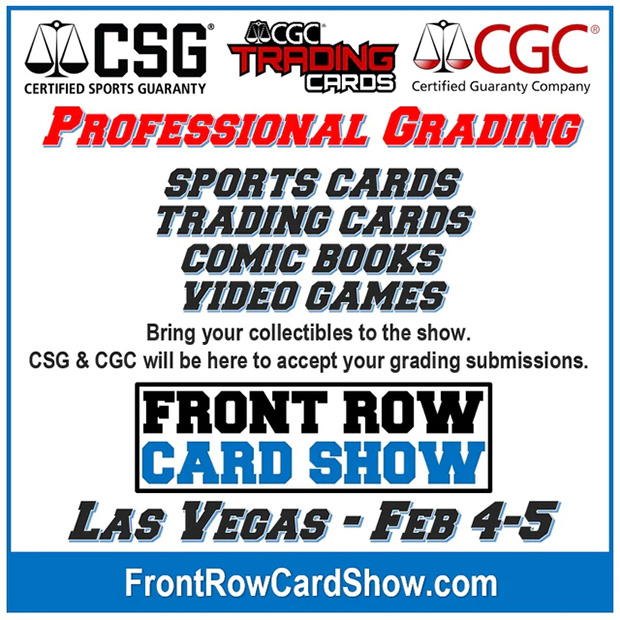 Front Row Card Show | February 4-5, 2023 | Event Flyer