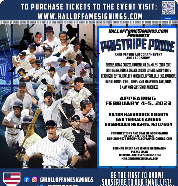 Hall of Fame Signings | February 4-5, 2023 | Event Flyer