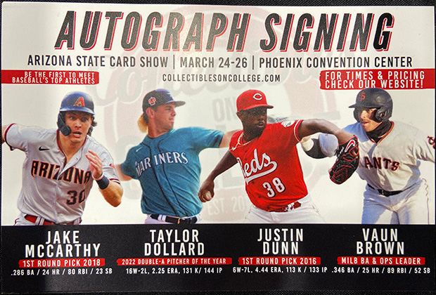 Arizona State Card Show | March 24-26, 2023 | Event Flyer