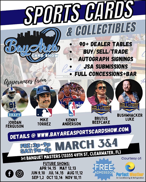 Bay Area Card Show | March 3-4, 2023 | Event Flyer