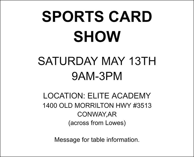 Sports Card Show | May 13, 2023 | Event Flyer