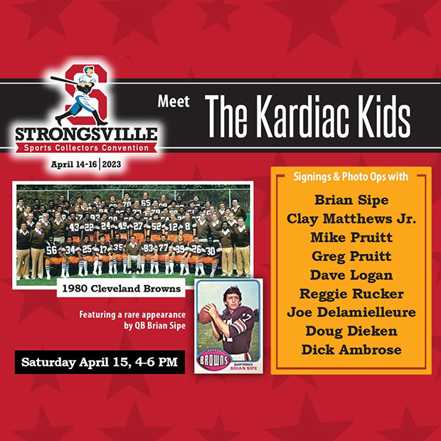 Strongsville Sports Collectors Convention | April 14-16, 2023 | Event Flyer