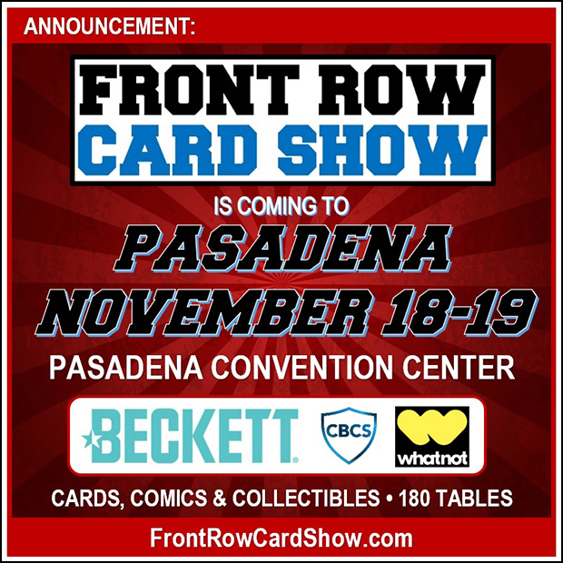 Front Row Card Show | November 18-19, 2023 | Event Flyer