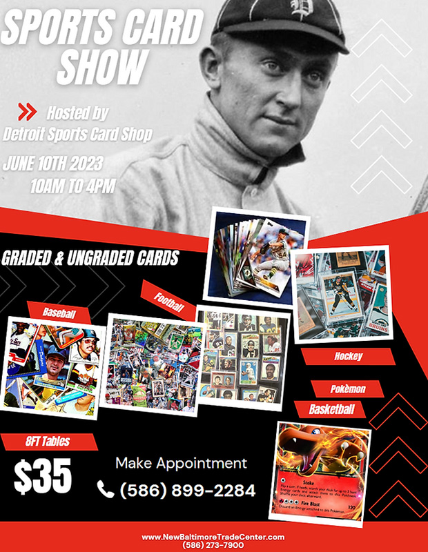 Detroit Sports Card Show | June 10, 2023 | Event Flyer