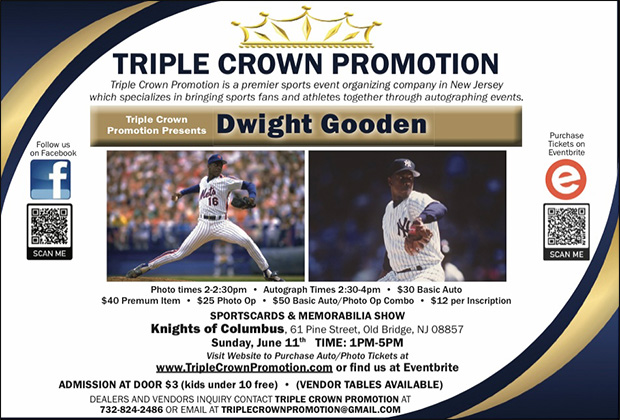 Triple Crown Promotion Sportscards & Memorabilia Show | June 11, 2023 | Event Flyer