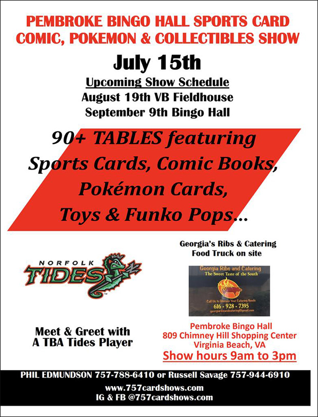 757 Card Show | July 15, 2023 | Event Flyer