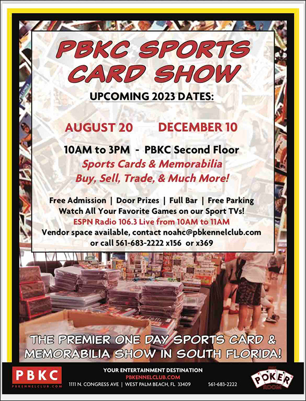 PBKC Sports Card Show | August 20, 2023 | Event Flyer