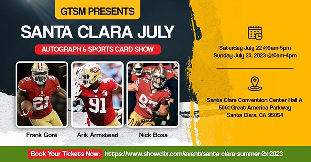 Santa Clara Autograph & Sports Card Show | July 23, 2023 | Event Flyer