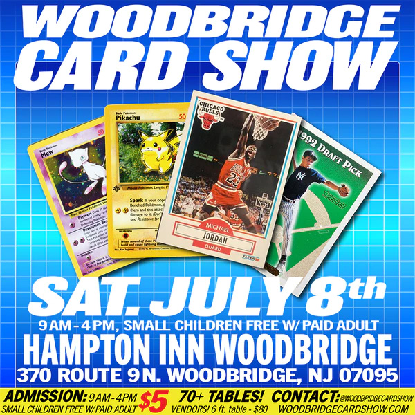 Woodbridge Card Show | July 8, 2023 | Event Flyer