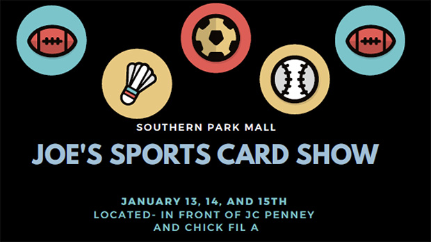 Joe's Sports Card Show | January 13-15, 2023 | Event Flyer