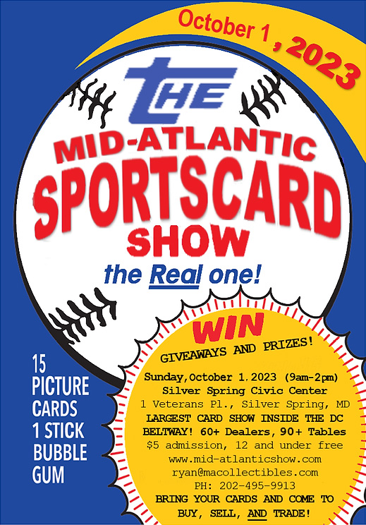 The Mid-Atlantic Sports Card Show | October 1, 2023 | Event Flyer