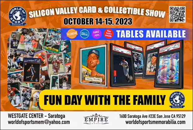 Silicon Valley Card & Collectible Show | October 14-15, 2023 | Event Flyer