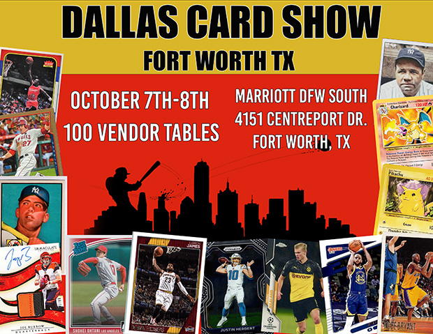 Dallas Card Show | October 7-8, 2023 | Event Flyer