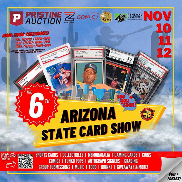 Arizona State Card Show | November 10-12, 2023 | Event Flyer