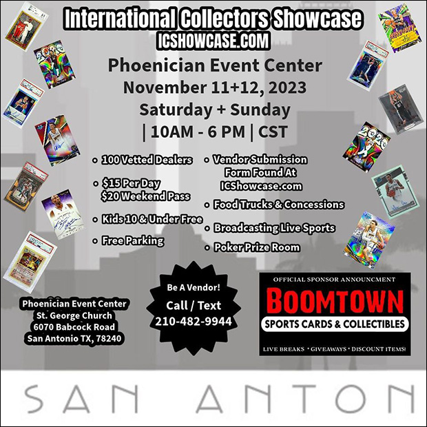 International Collectors Showcase | November 11-12, 2023 | Event Flyer