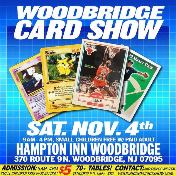 Woodbridge Card Show | November 4, 2023 | Event Flyer