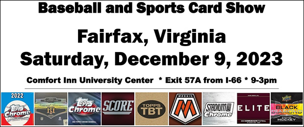 Fairfax Baseball and Sports Card Show | December 9, 2023 | Event Flyer