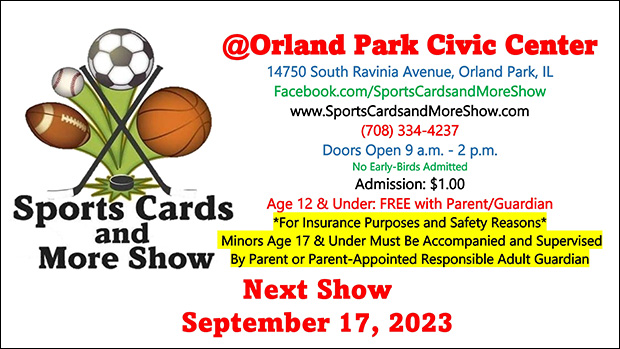 Sports Cards and More Show | September 17, 2023 | Event Flyer