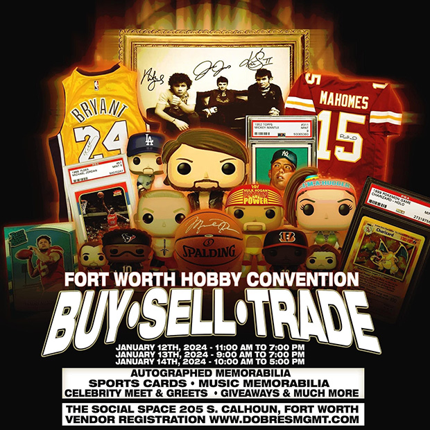 Fort Worth Hobby Convention | January 12-14, 2024 | Event Flyer