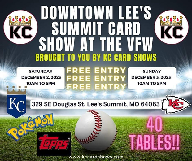 KC Card Show | December 2-3, 2023 | Event Flyer