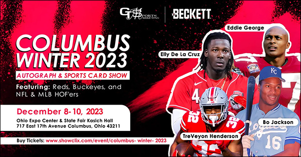 Columbus Winter 2023 Autograph & Sports Card Show | December 8-10, 2023 | Event Flyer