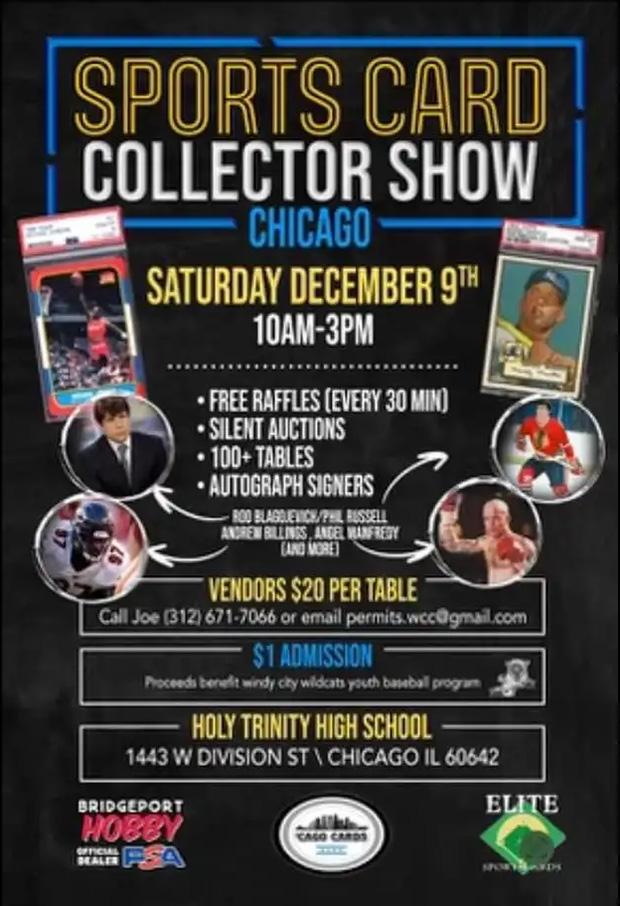 Chicago Sports Collector Show | December 9, 2023 | Event Flyer