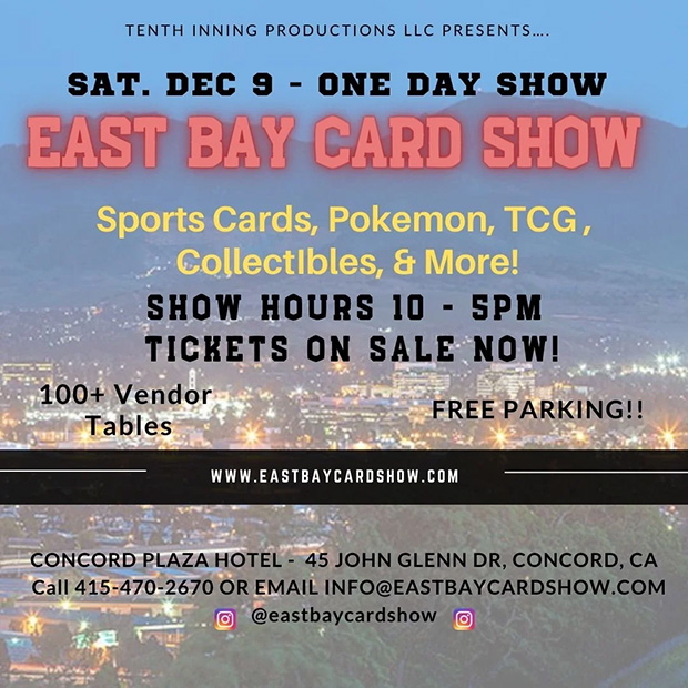 East Bay Card Show | December 9, 2023 | Event Flyer