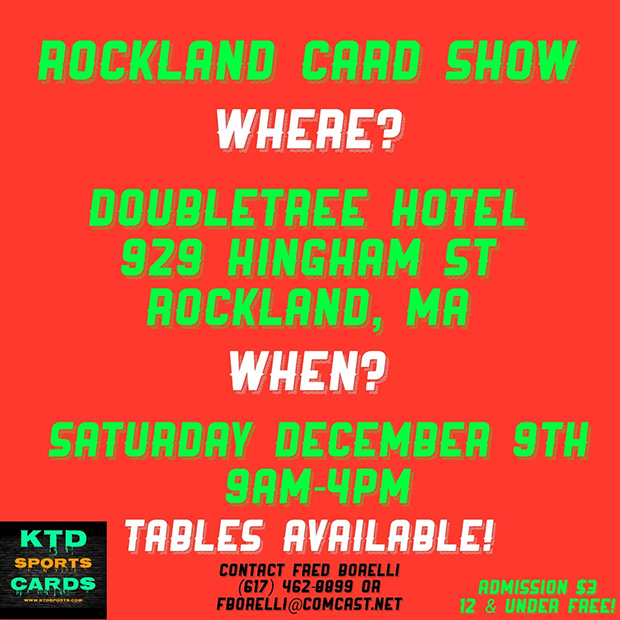 Rockland Card Show | December 9, 2023 | Event Flyer