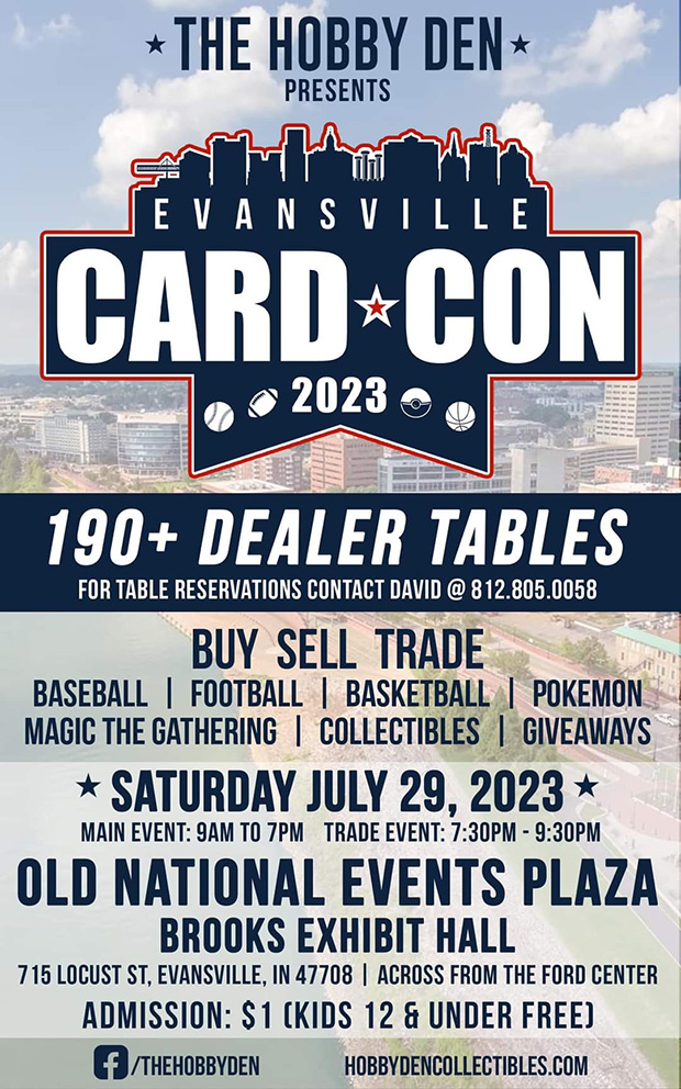 Evansville Card Con | July 29, 2023 | Event Flyer