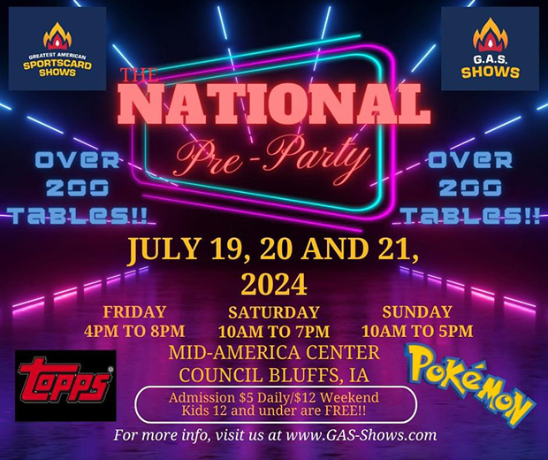 National Pre-Party | July 19-21, 2024 | Event Flyer