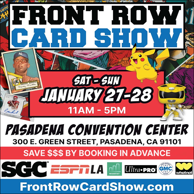 Front Row Card Show | January 27-28, 2024 | Event Flyer